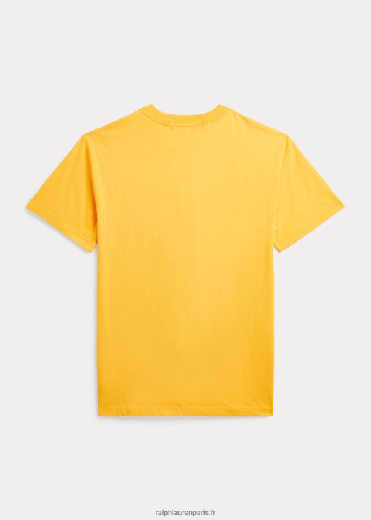 t-shirt en jersey de coton polo sport 46T60T6134 enfants Ralph Lauren tempête jaune