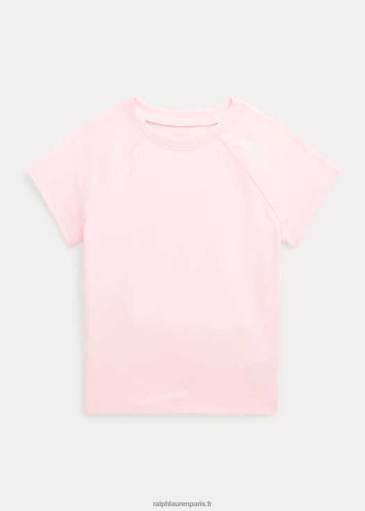 t-shirt en jersey extensible 46T60T7448 enfants Ralph Lauren rose acacia