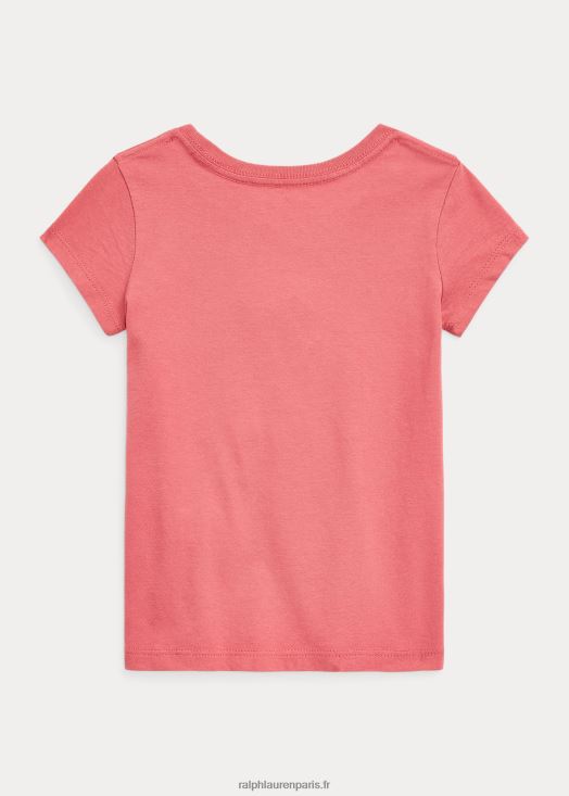 t-shirt graphique en jersey de coton 46T60T6820 enfants Ralph Lauren baie des adirondacks