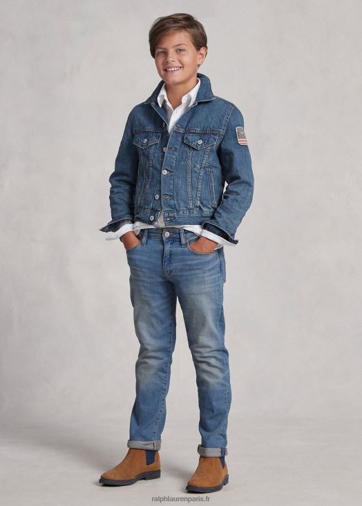 veste camionneur en jean pour garçon 46T60T6058 enfants Ralph Lauren lavage de gordon