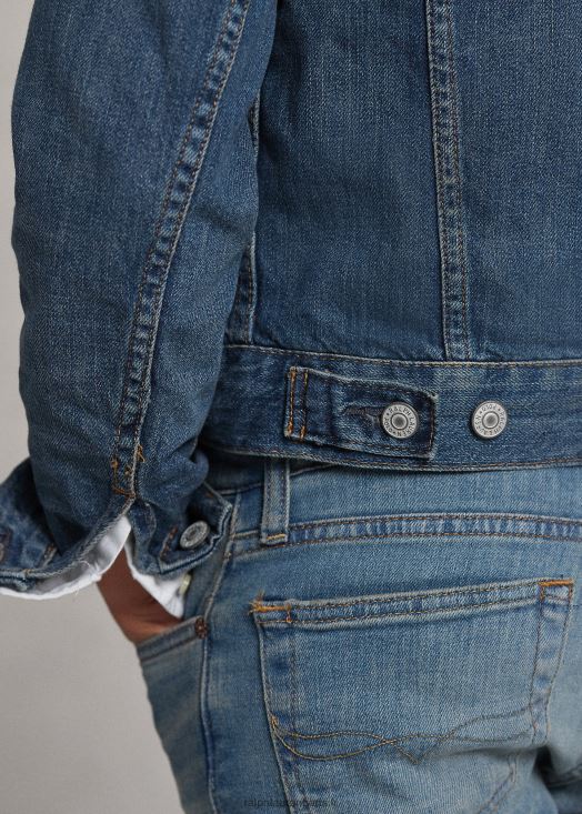 veste camionneur en jean pour garçon 46T60T6058 enfants Ralph Lauren lavage de gordon