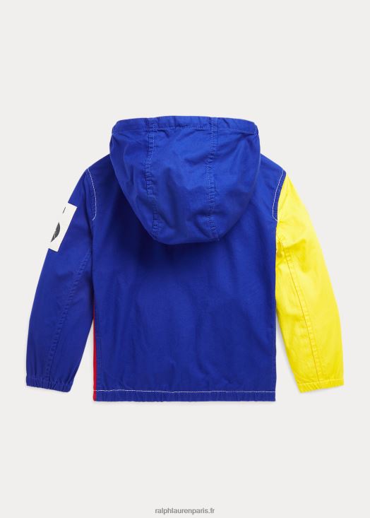 veste à capuche en coton colour-block 46T60T5778 enfants Ralph Lauren bloc de couleurs multi