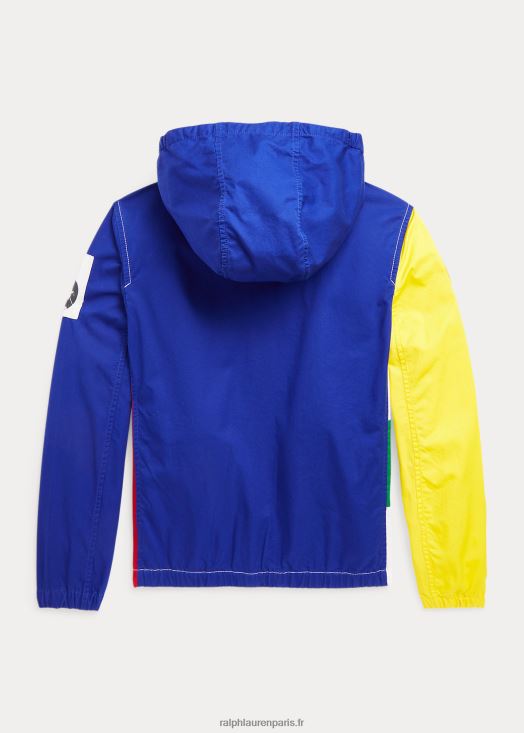 veste à capuche en coton colour-block 46T60T5991 enfants Ralph Lauren bloc de couleurs multi