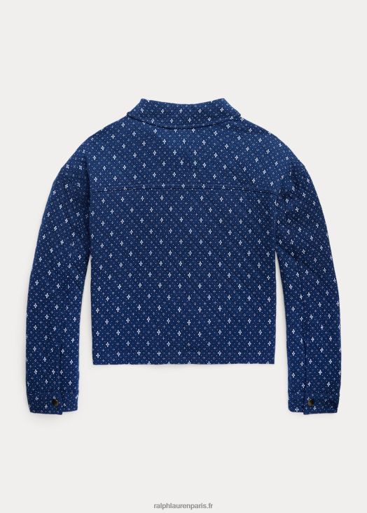 veste-chemise à imprimé géométrique 46T60T6967 enfants Ralph Lauren calicot de clémentine