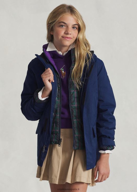 veste déperlante p-layer 1 46T60T6008 enfants Ralph Lauren marine de newport