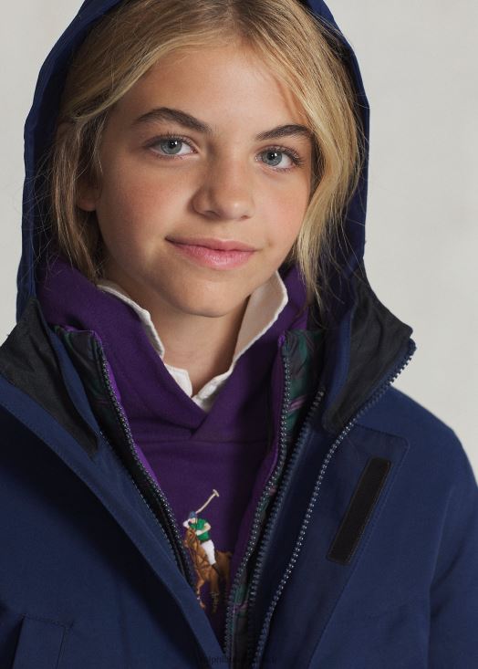 veste déperlante p-layer 1 46T60T6008 enfants Ralph Lauren marine de newport
