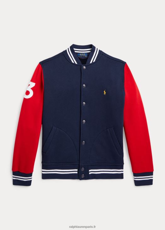 veste de baseball en molleton à écusson 46T60T5992 enfants Ralph Lauren marine de croisière
