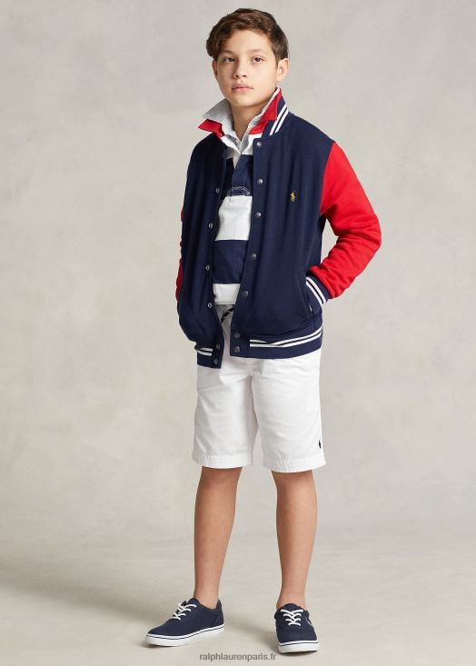 veste de baseball en molleton à écusson 46T60T5992 enfants Ralph Lauren marine de croisière