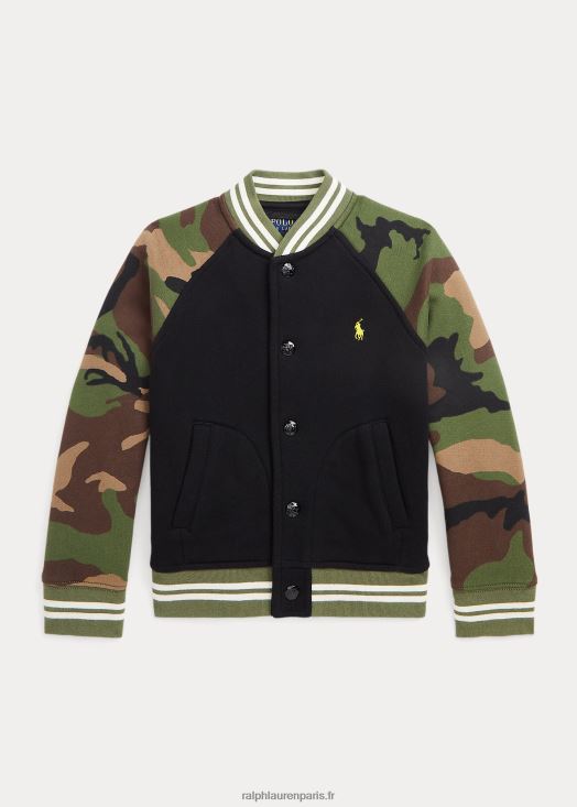 veste de baseball en polaire 46T60T6524 enfants Ralph Lauren multi noir