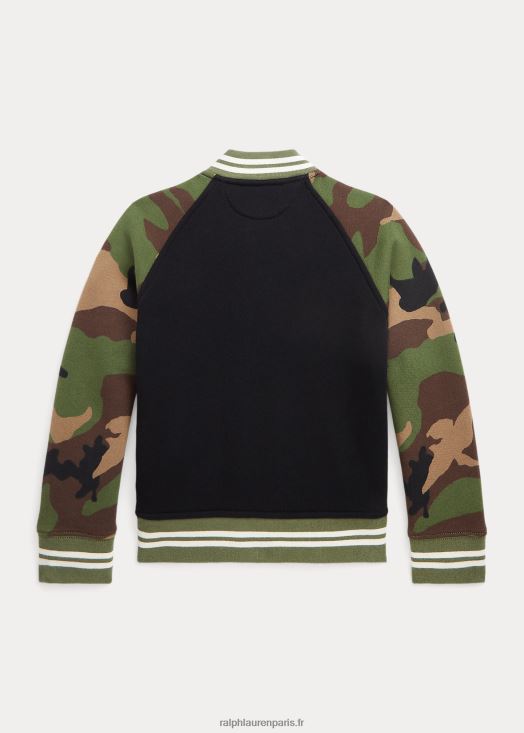 veste de baseball en polaire 46T60T6524 enfants Ralph Lauren multi noir