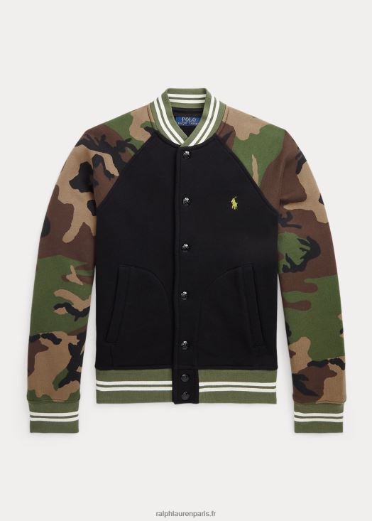 veste de baseball en polaire 46T60T6658 enfants Ralph Lauren multi noir