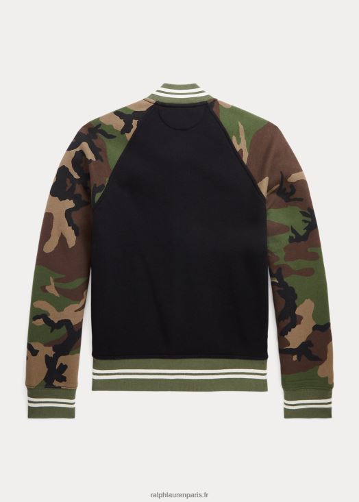 veste de baseball en polaire 46T60T6658 enfants Ralph Lauren multi noir