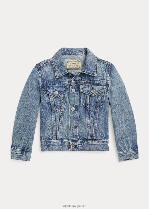 veste de camionneur en jean 46T60T6436 enfants Ralph Lauren lavage de Timmons