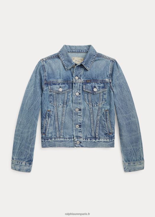 veste de camionneur en jean 46T60T6652 enfants Ralph Lauren lavage de Timmons