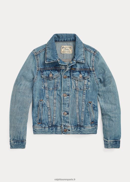 veste de camionneur en jean 46T60T6972 enfants Ralph Lauren lavage de dafnie
