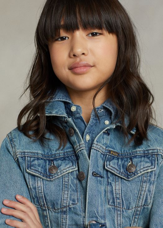 veste de camionneur en jean 46T60T6972 enfants Ralph Lauren lavage de dafnie