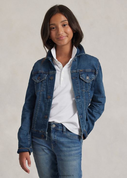 veste de camionneur en jean 46T60T7514 enfants Ralph Lauren lavage de marcella