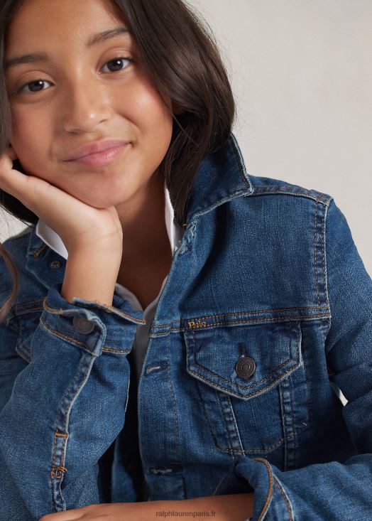 veste de camionneur en jean 46T60T7514 enfants Ralph Lauren lavage de marcella