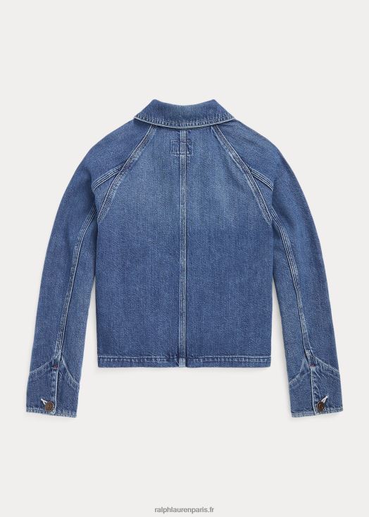veste de corvée en jean 46T60T7616 enfants Ralph Lauren lavage arpina