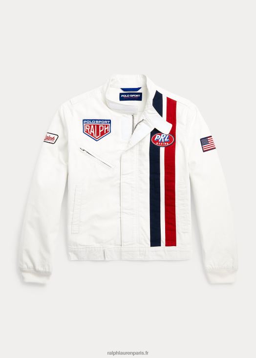 veste de course polo sport 46T60T9814 enfants Ralph Lauren lavage de pont blanc