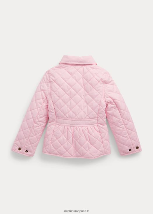 veste de grange matelassée et résistante à l'eau 46T60T7370 enfants Ralph Lauren rose carmel
