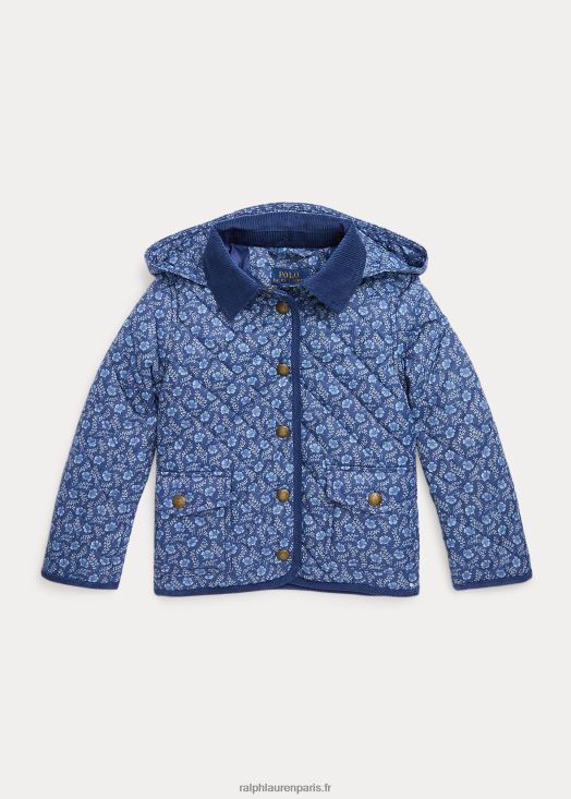 veste de grange matelassée et résistante à l'eau 46T60T7408 enfants Ralph Lauren delphine florale