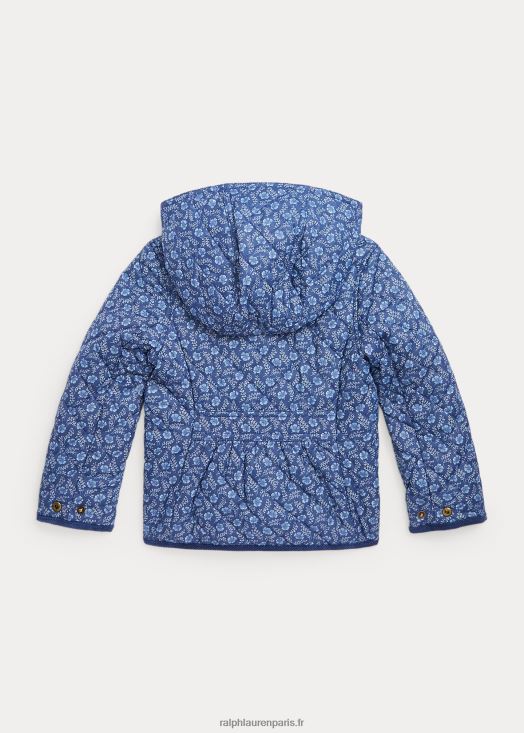 veste de grange matelassée et résistante à l'eau 46T60T7408 enfants Ralph Lauren delphine florale