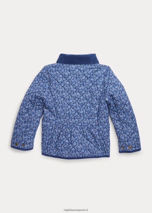 veste de grange matelassée et résistante à l'eau 46T60T7408 enfants Ralph Lauren delphine florale