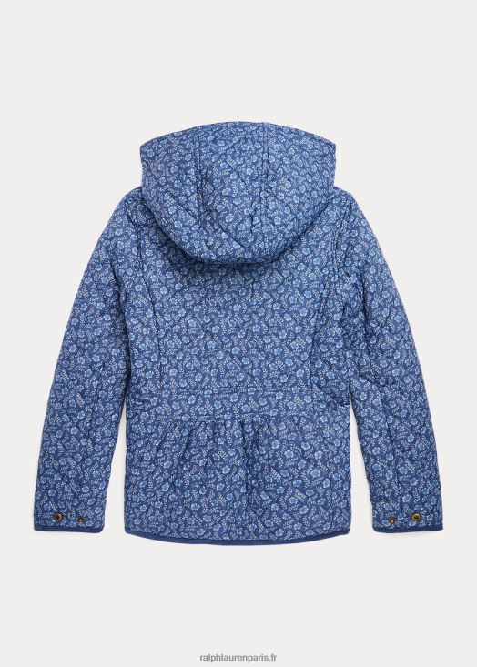 veste de grange matelassée et résistante à l'eau 46T60T7573 enfants Ralph Lauren delphine florale