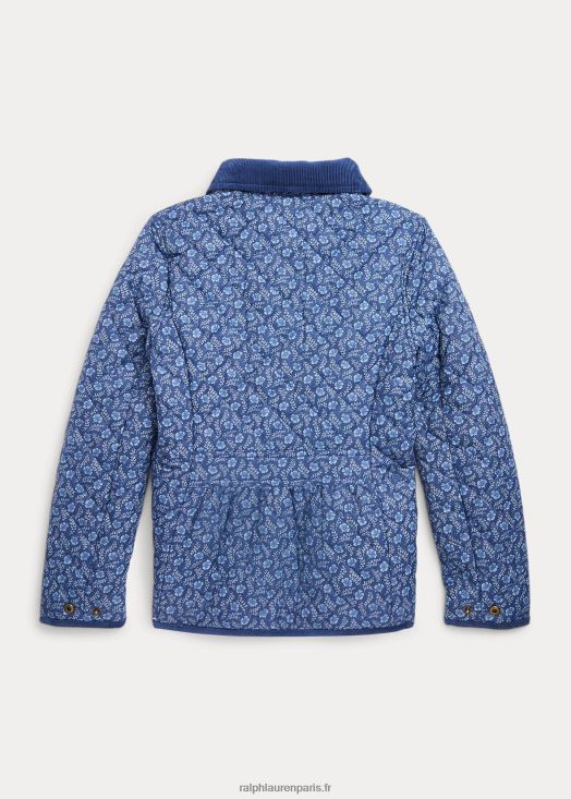 veste de grange matelassée et résistante à l'eau 46T60T7573 enfants Ralph Lauren delphine florale