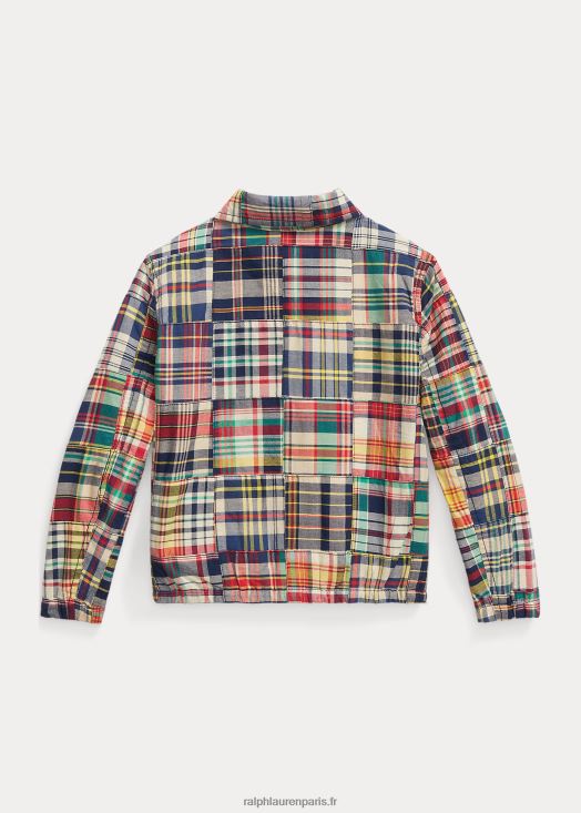 veste madras patchwork bayport 46T60T6479 enfants Ralph Lauren madras patchwork