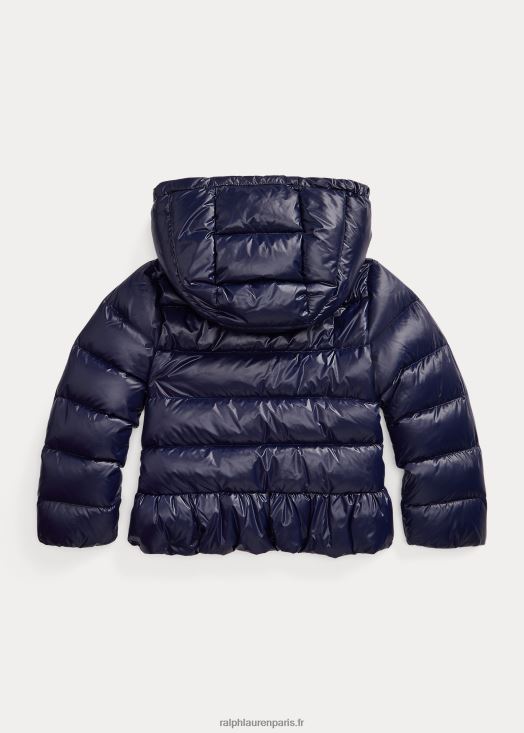 veste péplum en duvet hydrofuge 46T60T7473 enfants Ralph Lauren marine de newport
