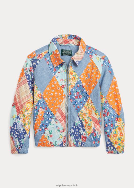 veste patchwork en coton à fleurs 46T60T6798 enfants Ralph Lauren multi patchwork