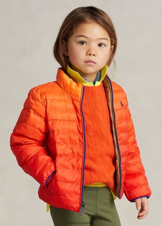 veste réversible p-layer 2 46T60T6431 enfants Ralph Lauren ombre/kaki désert
