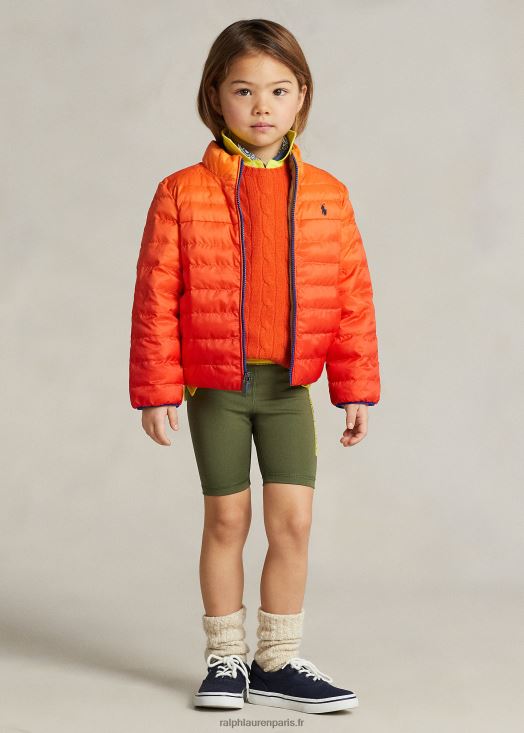 veste réversible p-layer 2 46T60T6431 enfants Ralph Lauren ombre/kaki désert
