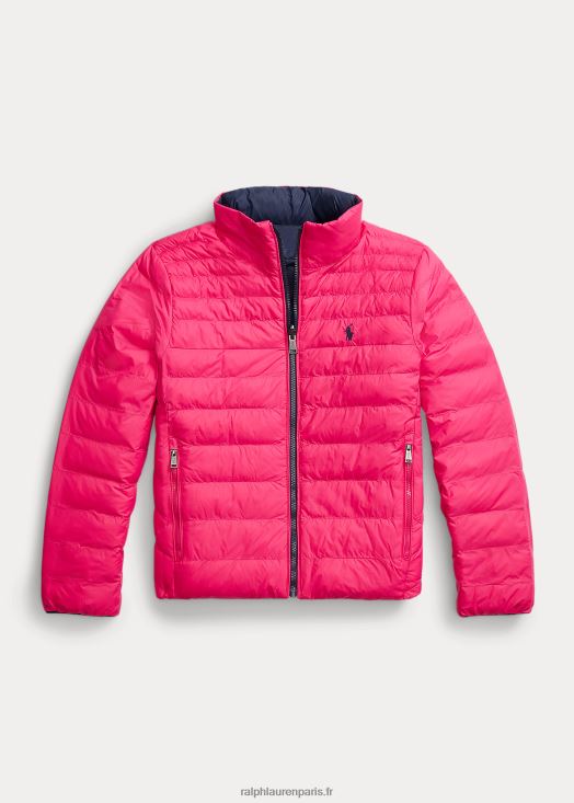 veste réversible p-layer 2 46T60T6655 enfants Ralph Lauren rose sport/marine newport