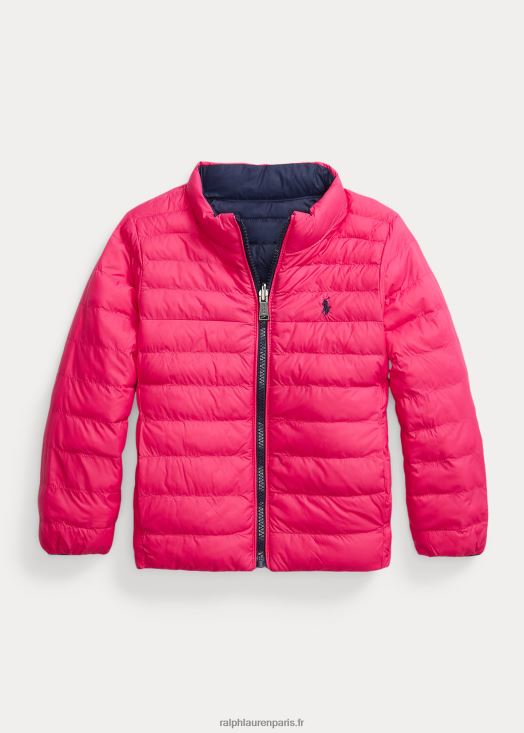 veste réversible p-layer 2 46T60T7407 enfants Ralph Lauren rose sport/marine newport