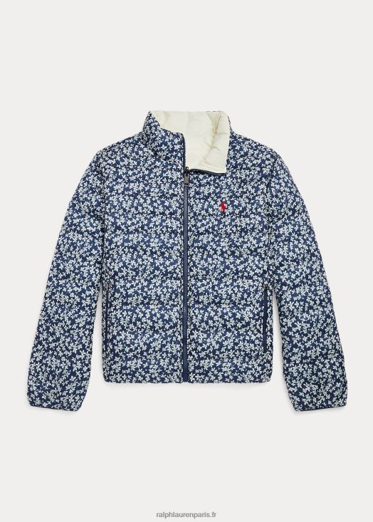 veste réversible p-layer 2 46T60T7617 enfants Ralph Lauren lait floral aux herbes