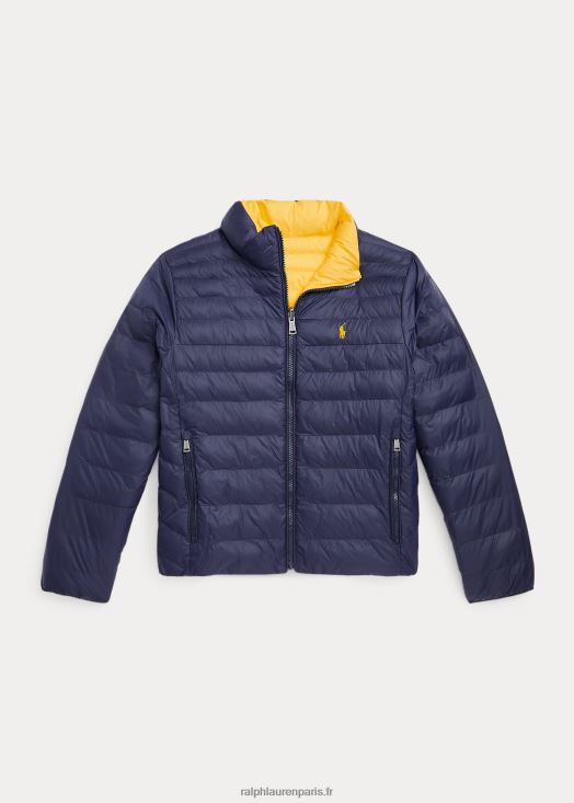 veste réversible p-layer 2 46T60T9920 enfants Ralph Lauren newport marine/albacore