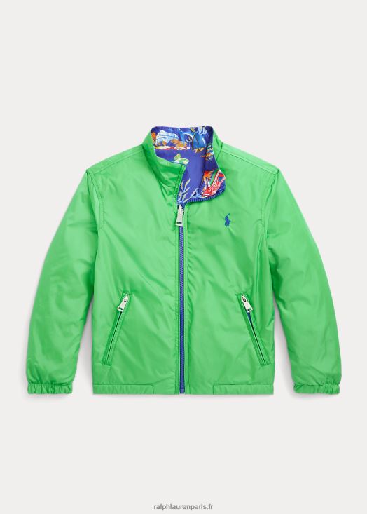 veste réversible polo bear 46T60T9765 enfants Ralph Lauren imprimé ours/kelly classique