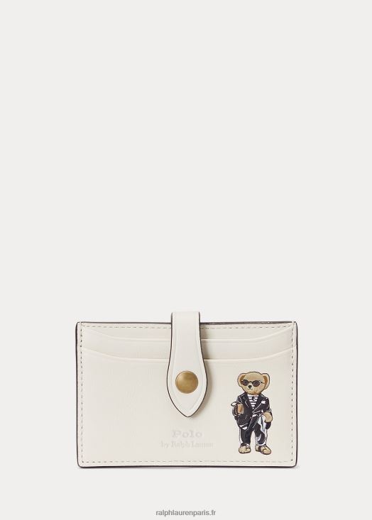porte-cartes slim ours polo 46T60T5574 femmes Ralph Lauren crème de parchemin - Cliquez sur l'image pour la fermer
