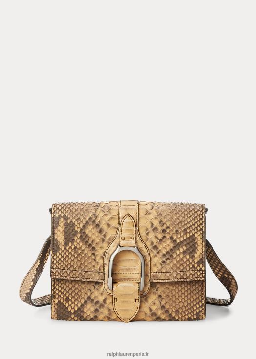 portefeuille à bandoulière wellington en python 46T60T5289 femmes Ralph Lauren bronzage rl