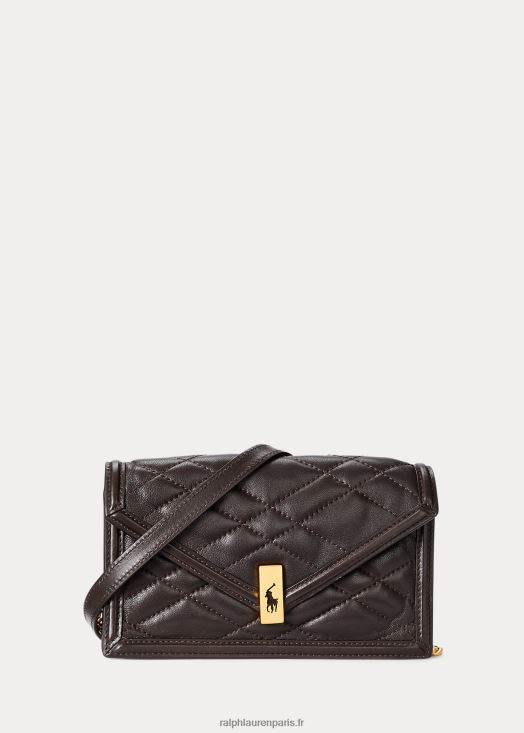 portefeuille et sac à chaîne matelassés polo id 46T60T5175 femmes Ralph Lauren le tabac - Cliquez sur l'image pour la fermer