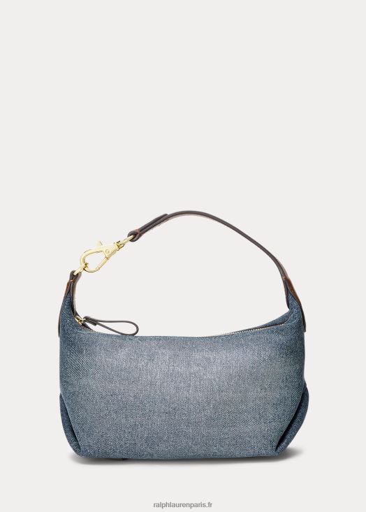 petit sac porté épaule kassie en denim délavé 46T60T5390 femmes Ralph Lauren délavage indigo coucher de soleil - Cliquez sur l'image pour la fermer