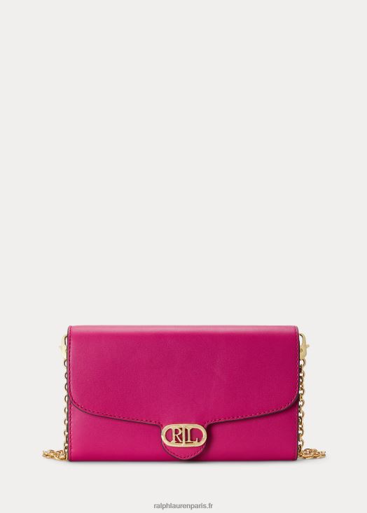 sac à bandoulière adair moyen en cuir 46T60T5399 femmes Ralph Lauren baie fuschia - Cliquez sur l'image pour la fermer