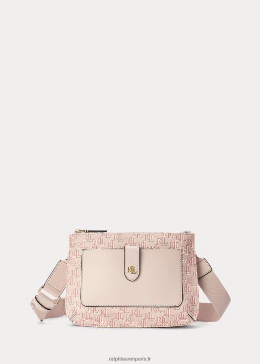 sac à bandoulière jamey medium en toile enduite 46T60T5391 femmes Ralph Lauren rose clair