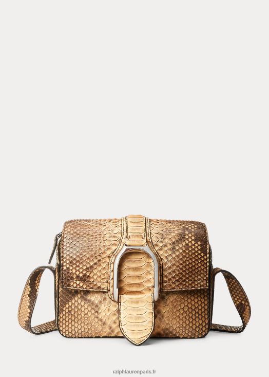 sac à bandoulière wellington en python 46T60T5260 femmes Ralph Lauren bronzage rl