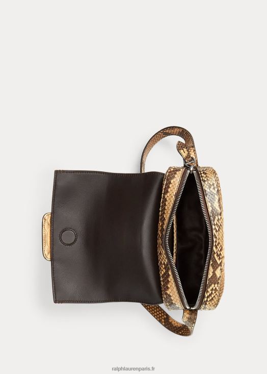sac à bandoulière wellington en python 46T60T5260 femmes Ralph Lauren bronzage rl