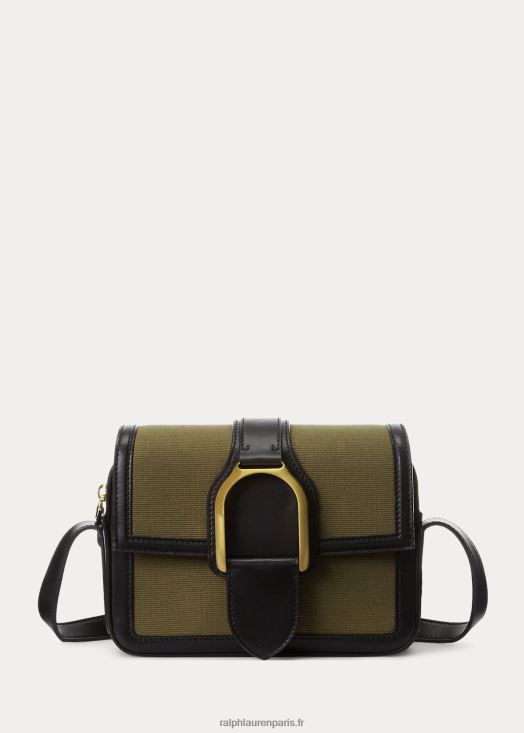 sac à bandoulière wellington en toile 46T60T5256 femmes Ralph Lauren olive - Cliquez sur l'image pour la fermer