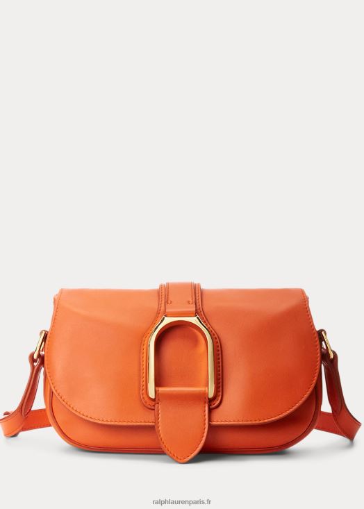 sac porté épaule wellington en cuir de veau 46T60T5276 femmes Ralph Lauren clémentine - Cliquez sur l'image pour la fermer